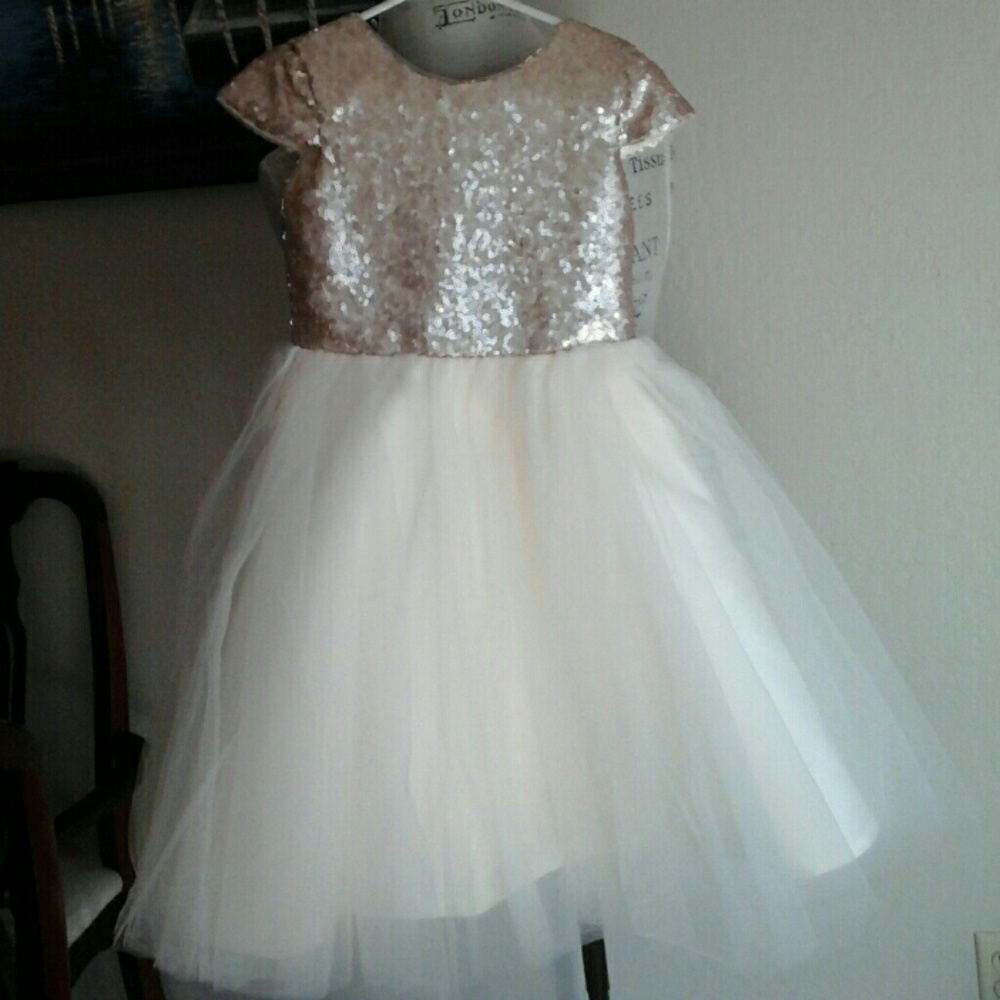 Child Tea Lenght Flower  Girl Dress